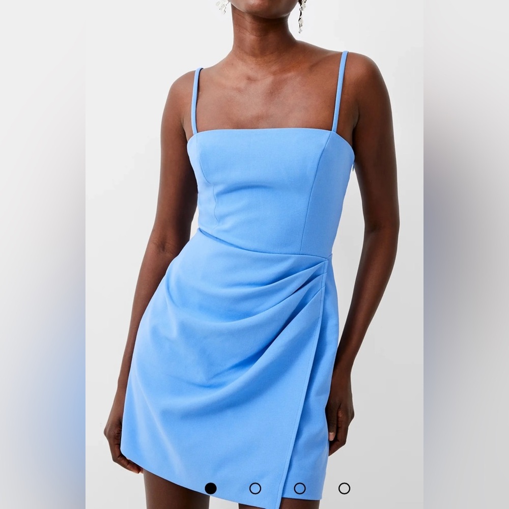 French Connection Whisper Straight Neck Mini Dress